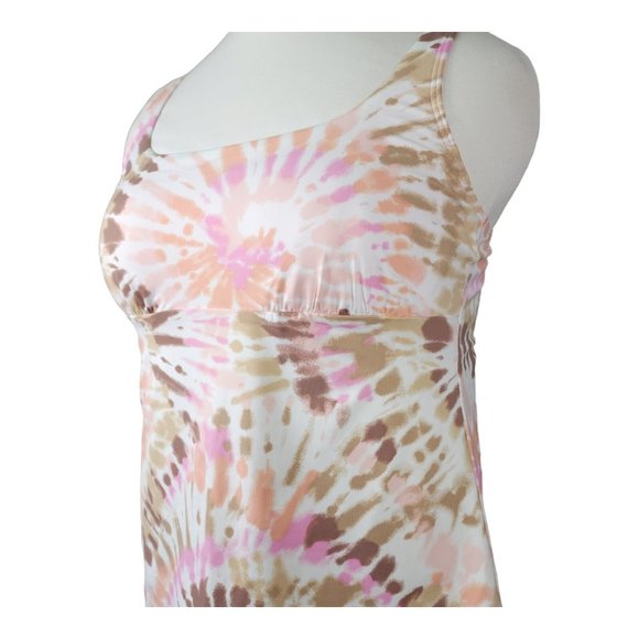 Lands End Tankini Swim Top Size 14 Square Neck Underwire Bra Swimsuit New - Picture 2 of 10